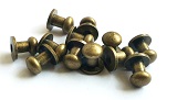 Sedlářský knoflík 6 mm-staromosaz