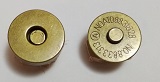 Magnetické zapínání staromosaz  14 mm