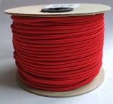 Klobouková guma 3 mm kulatá -červená