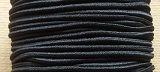 Klobouková guma 3 mm kulatá -černá