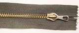 Zip na kožené výrobky mosaz-20 cm